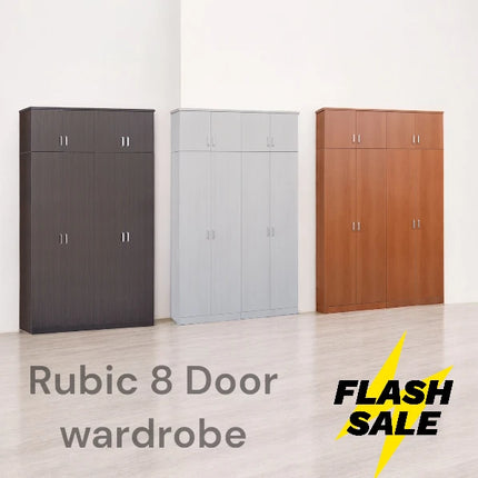 Rubic 8 Door wardrobe – Promo Offer