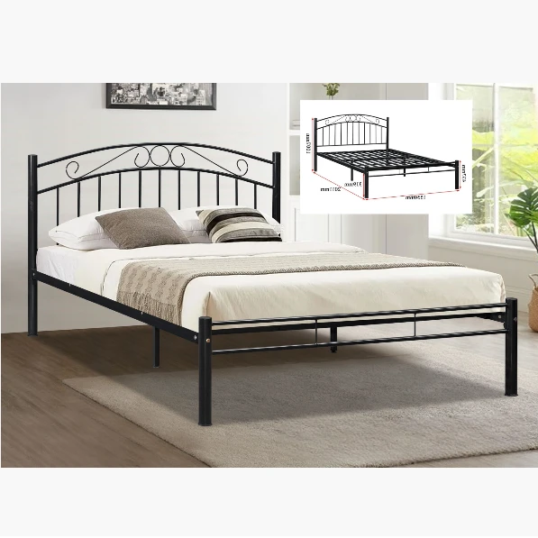 SOFIE-Queen Metal Bedframe-Black