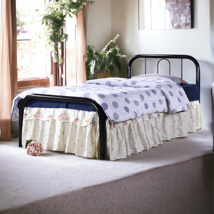 Shan Metal Bedframe – Single Black