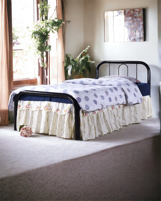 Shan Metal Bedframe – Single Black