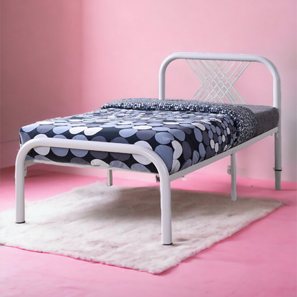 Stella Metal Bedframe – Single white