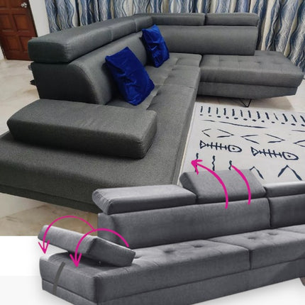 Abiz Corner Fabric Sofa