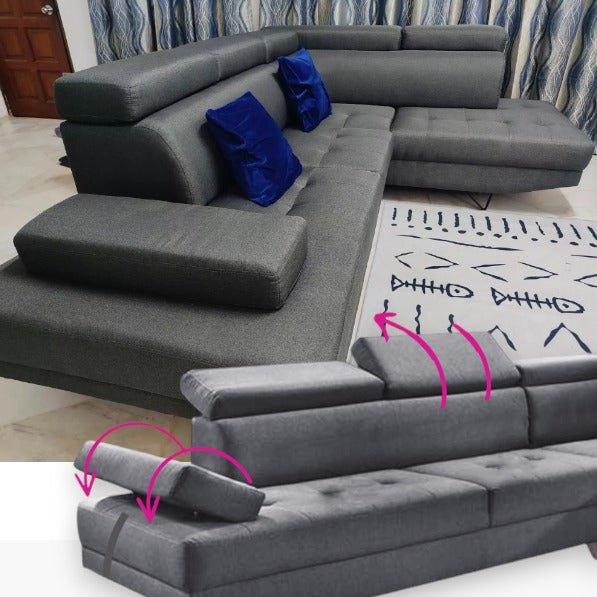 Abiz Corner Fabric Sofa