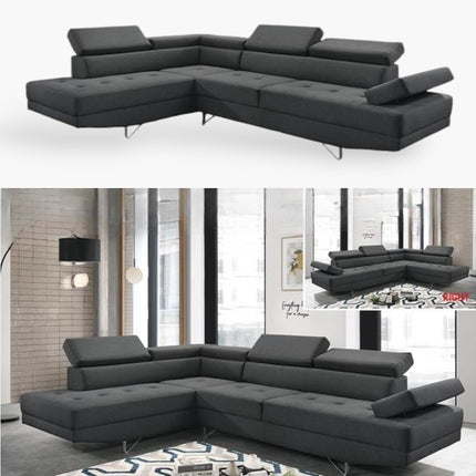 Abiz Corner Fabric Sofa