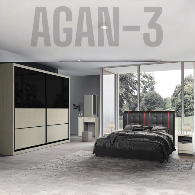 Agan Bedroom Set -3-5Ft/6ft/8ft Wardrobe