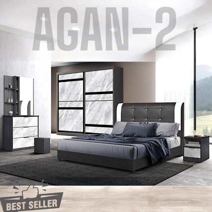 Agan Bedroom Set -2-5Ft/6ft/8ft Wardrobe