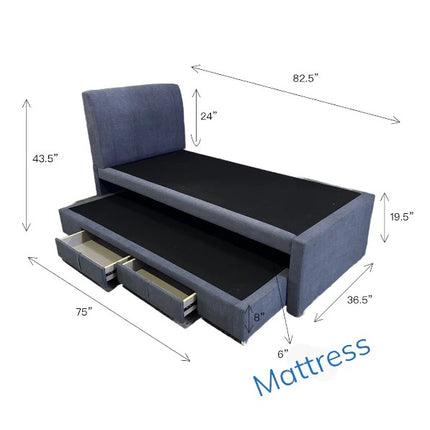 Akan Pull Out Bed-Pet Friendly Fabric