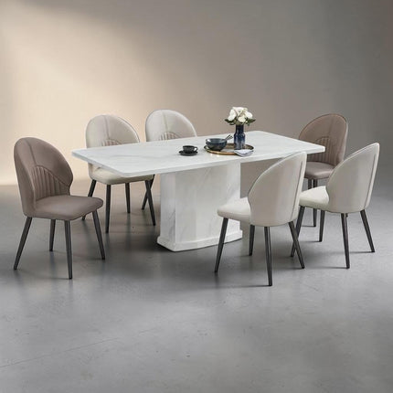 Malan Marble Dining Set