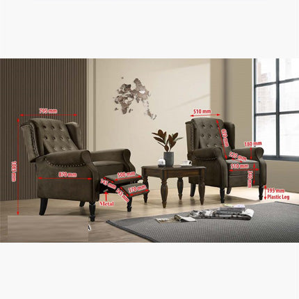 Zion Recline Arm Chair Sofa