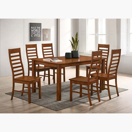 Bahuna (1+6) Dining Set – Oak