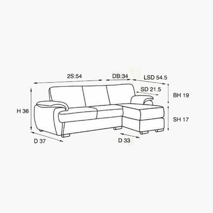 Musa L-Shape Sofa