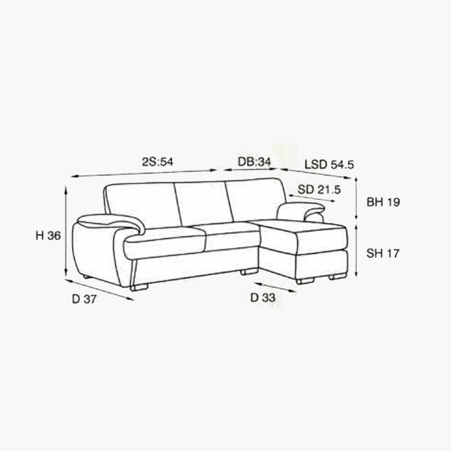 Musa L-Shape Sofa