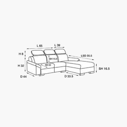 Candy L-Shape Sofa