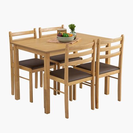 Wald Dining Set (1+4) - Natural