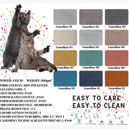 Behani L-Shape Push Back Sofa – Pet Friendly Fabric