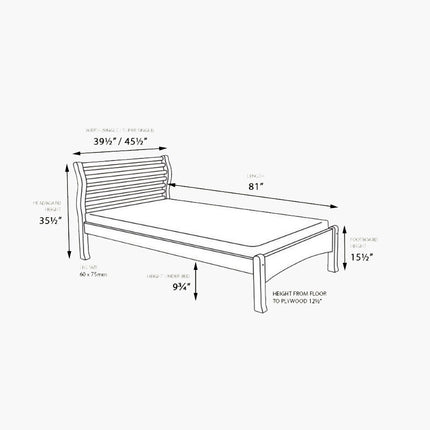 Dancy Wooden Bed