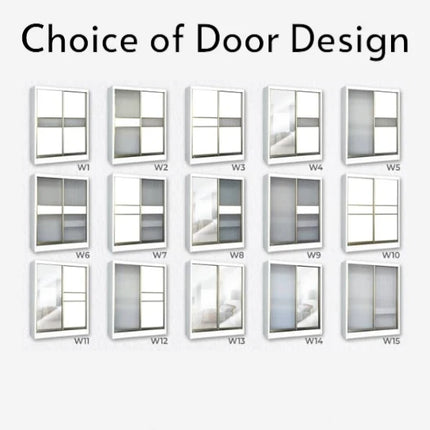 Densa Solid Plywood Sliding Wardrobe-White