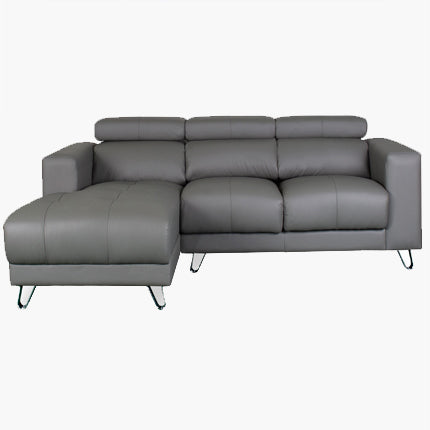 Endour L-Shape Sofa – Half Leather