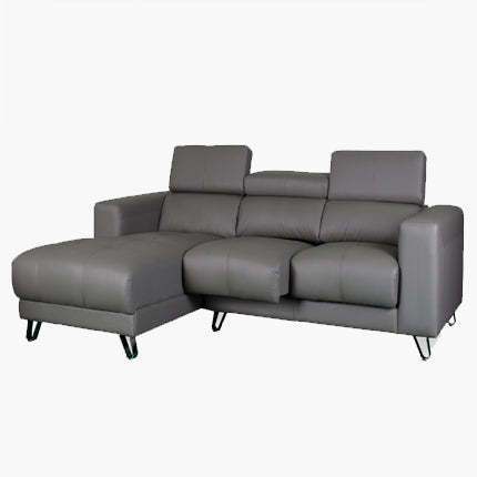 Endour L-Shape Sofa – Half Leather