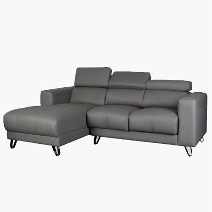 Endour L-Shape Sofa – Half Leather