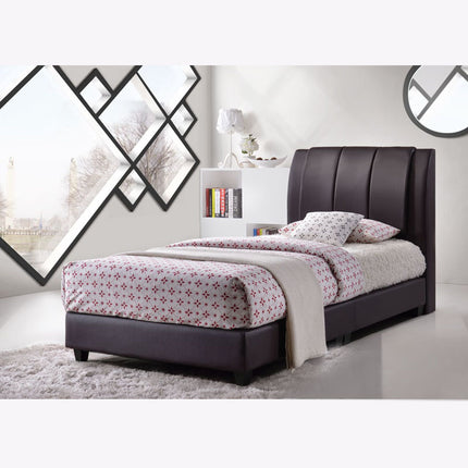 JOHNSON Faux Leather Bed Frame