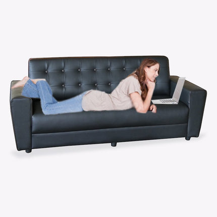 Joyo Faux Leather Sofa