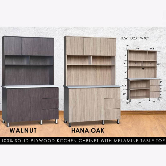 Hanzi Kitchen Cabinet with Top