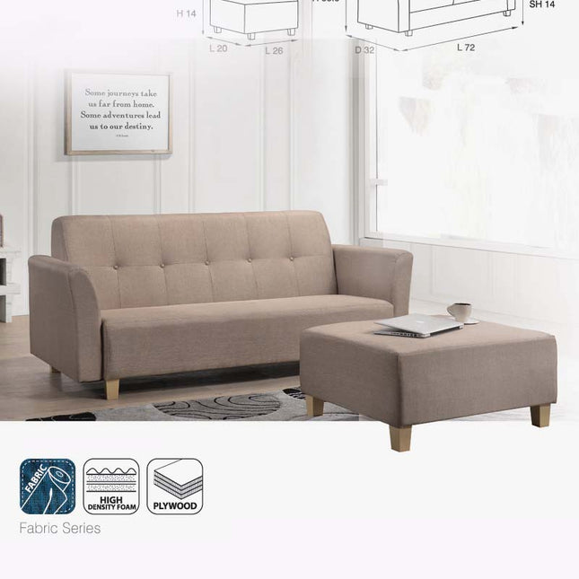Hayati 3 Seater + Stool
