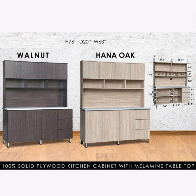 Mintoz Kitchen Cabinet with Top