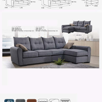 Endrix Sofa + Ottoman