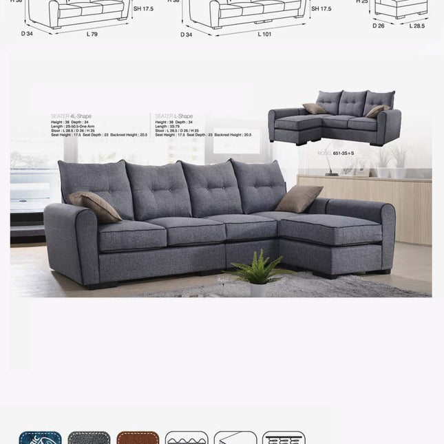 Endrix Sofa + Ottoman