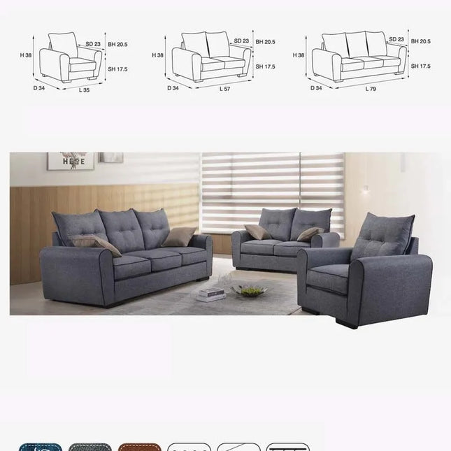 Endrix Sofa Set