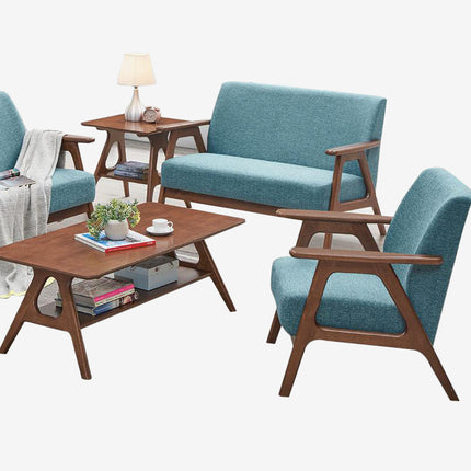 Saaho Wooden Sofa Set