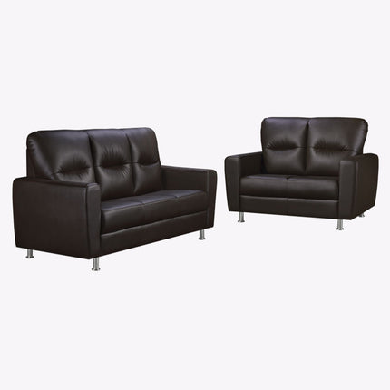 Dewey Faux Leather Sofa