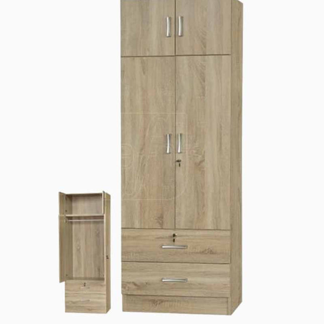 Arobin 2 Door Wardrobe with Top