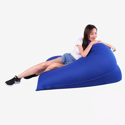 Tetzzz Spandex Lounger Bean Bag (Blue)