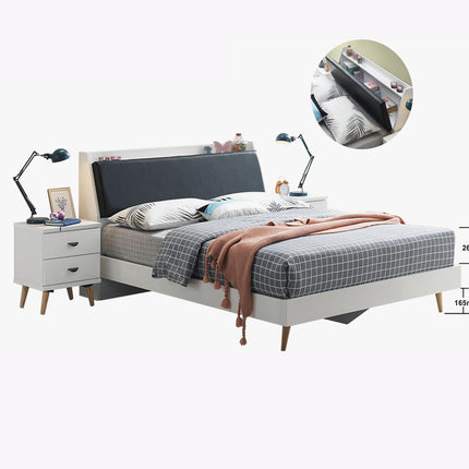 Alexis Wooden Bed – Queen