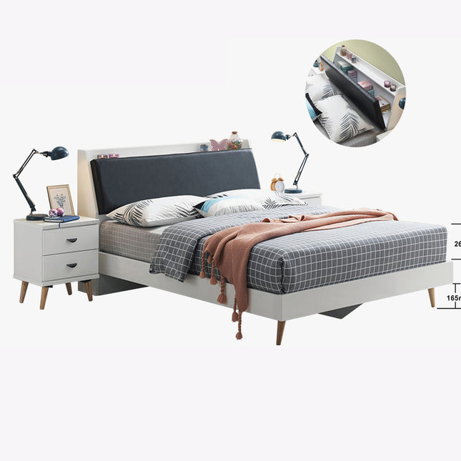 Alexis Wooden Bed – Queen