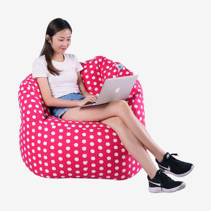 Chilla Fabric Bean Bag Pink