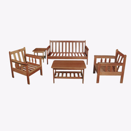 Aliya Wooden Sofa Set