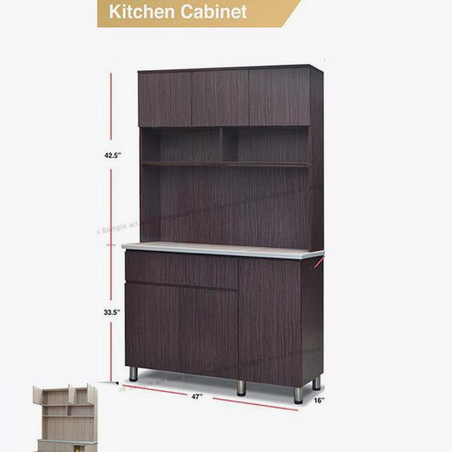 ROKANE KITCHEN CABINET WITH TOP - WG