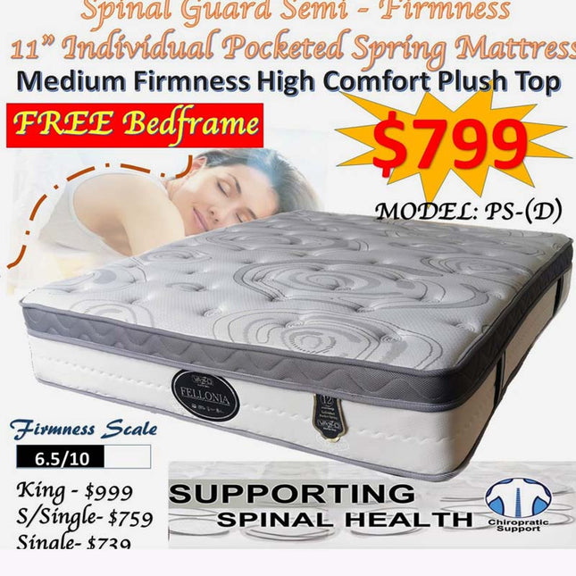 Fellonia 11″Pocketed spring mattress package