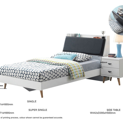 Alexis Wooden Bed