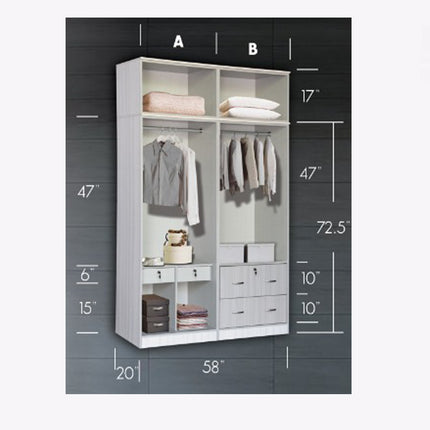 Cantra Wardrobe – Walnut