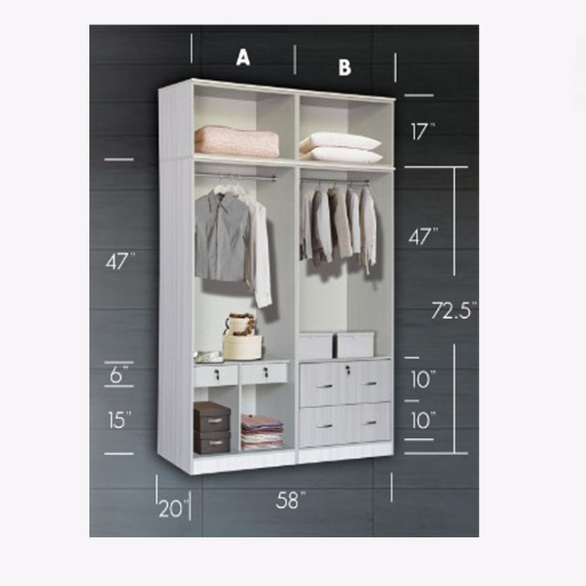 Cantra Wardrobe – Walnut