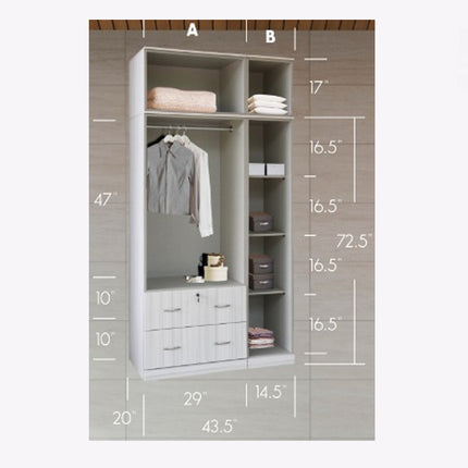 Sahana Wardrobe – Walnut