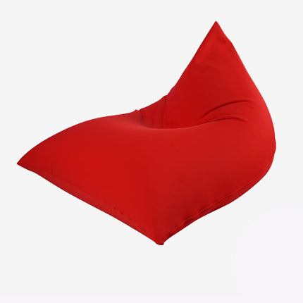 Tetzzz Spandex Lounger Bean Bag (Red)