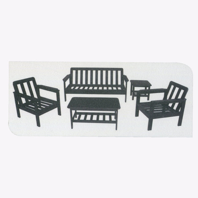 Aaruvik Wooden Sofa Set