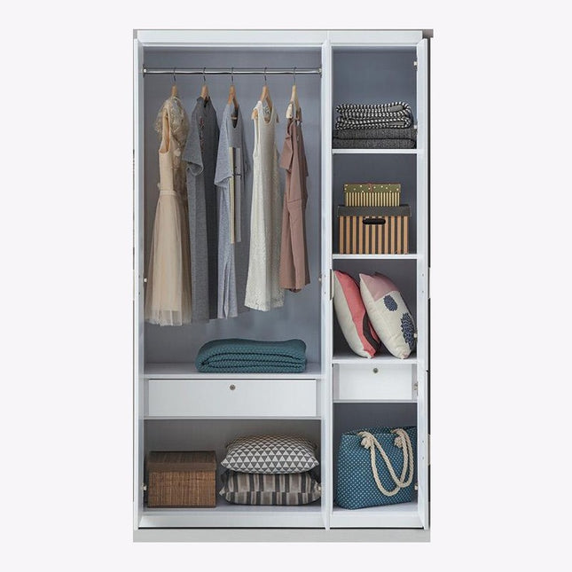 Alexa 4 Door Wardrobe (White)