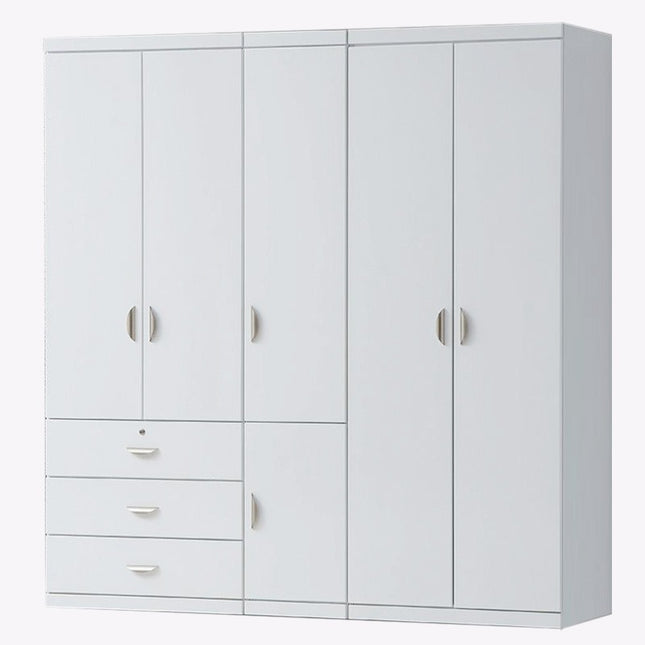 Alexa 6 Door Wardrobe (White)